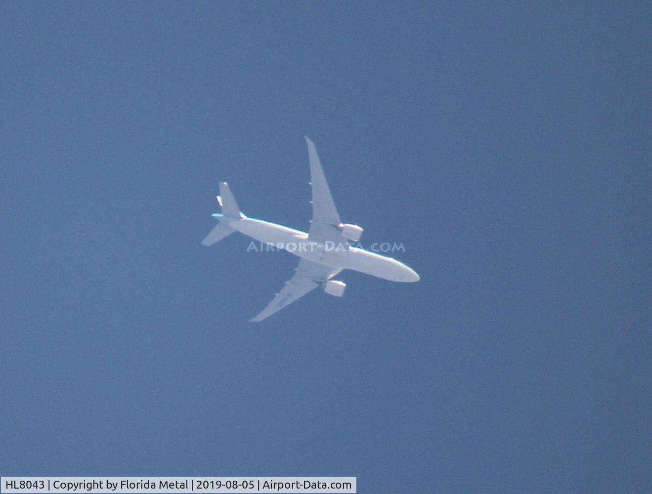 HL8043, 2016 Boeing 777-FB5 C/N 62693, Korean Cargo 777-200LRF over Michigan