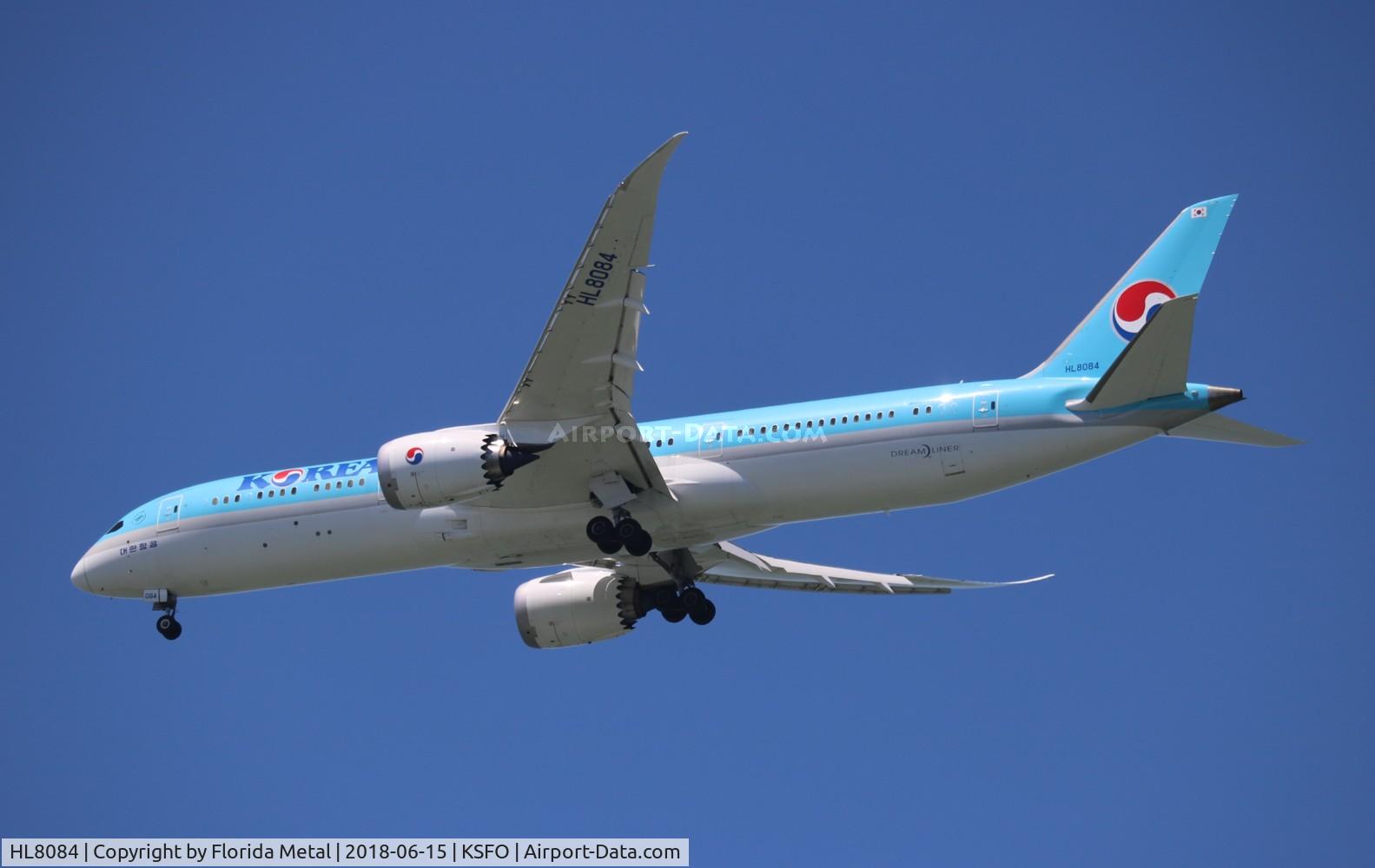 HL8084, 2017 Boeing 787-9 Dreamliner C/N 34813, Korean 789 zx