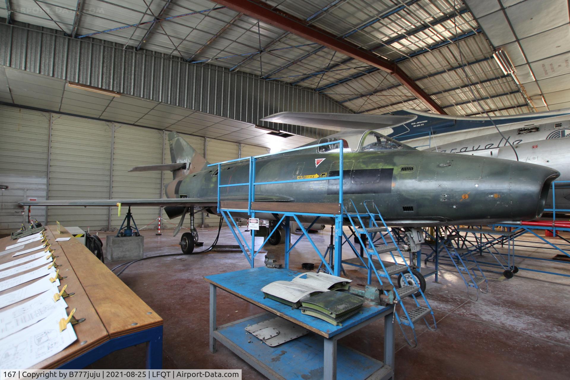 167, Dassault Super Mystere B.2 C/N 167, use for mecanical training