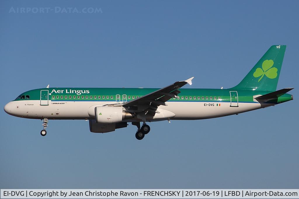 EI-DVG, 2007 Airbus A320-214 C/N 3318, Aer Lingus landing runway 23