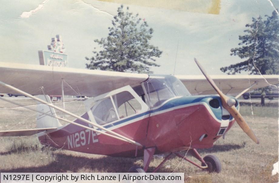 N1297E, 1946 Aeronca 7AC Champion C/N 7AC-4857, This was my dad's plane back in the eary 1960's. This photo was taken at Ray Hyland's Air Field in Henrietta NY on the corner of Jefferson Rd. and West Henrietta Rd. There was also a Howard Johnson's on that corner. Today it's Market Place Mall