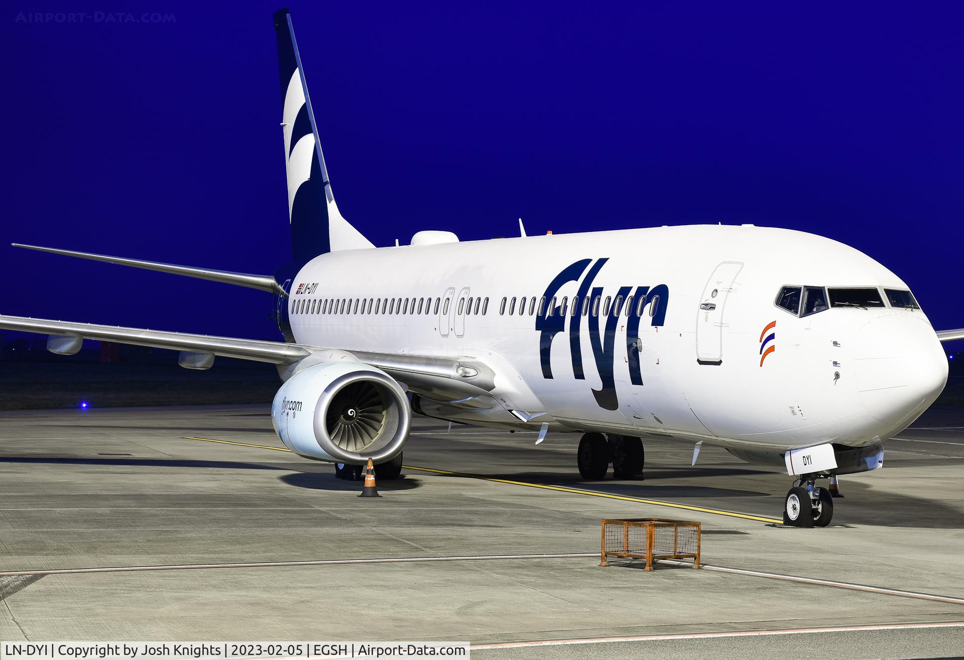 LN-DYI, 2010 Boeing 737-8JP C/N 40866, On Stand After Arrival From Oslo Following The Ceasing of Operations for Flyr.