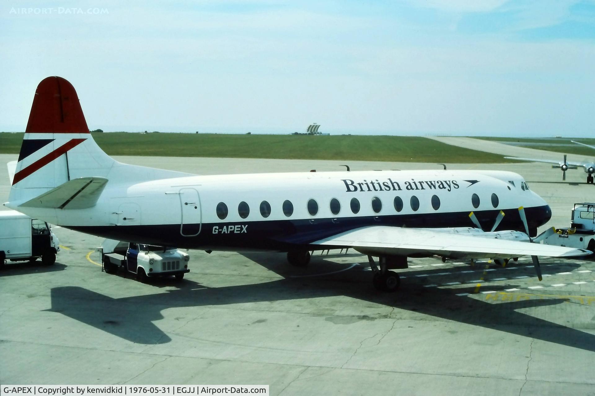 G-APEX, 1958 Vickers Viscount 806 C/N 381, At Jersey C.I.