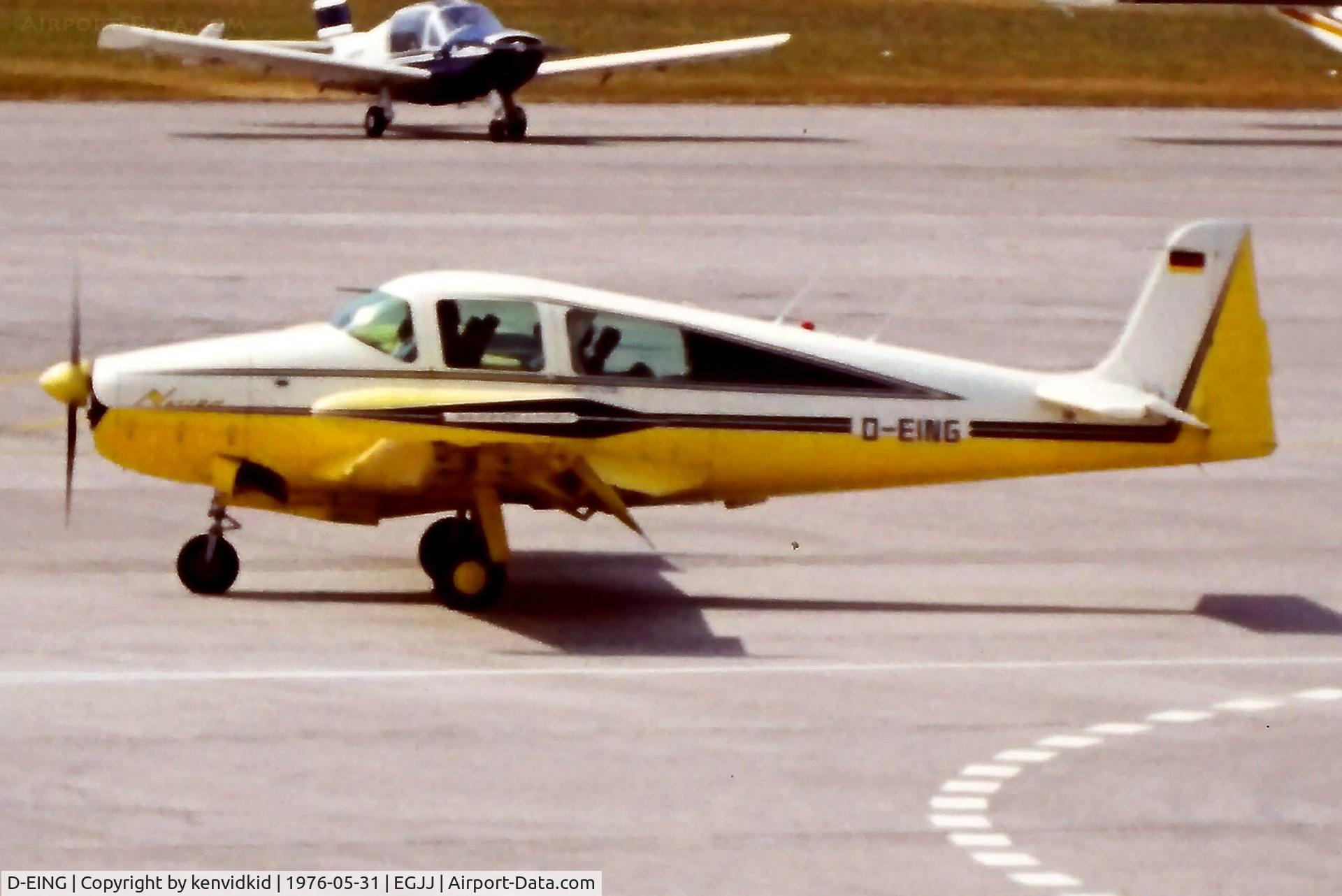 D-EING, 1970 Navion Rangemaster H C/N NAV-4-2547, At Jersey C.I.