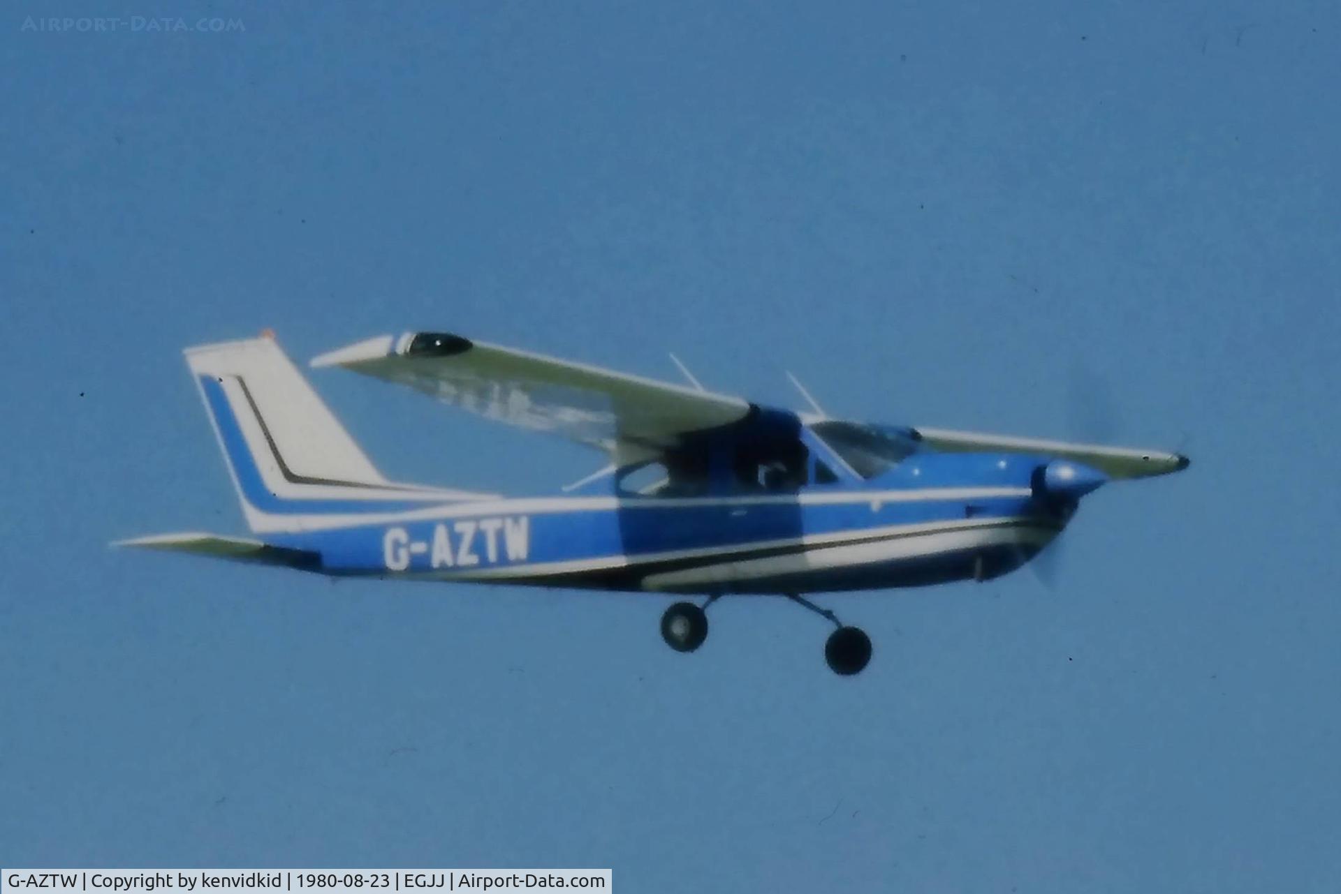 G-AZTW, 1972 Reims Cessna F177RG C/N 0043, At Jersey C.I. with undercarriage problems.