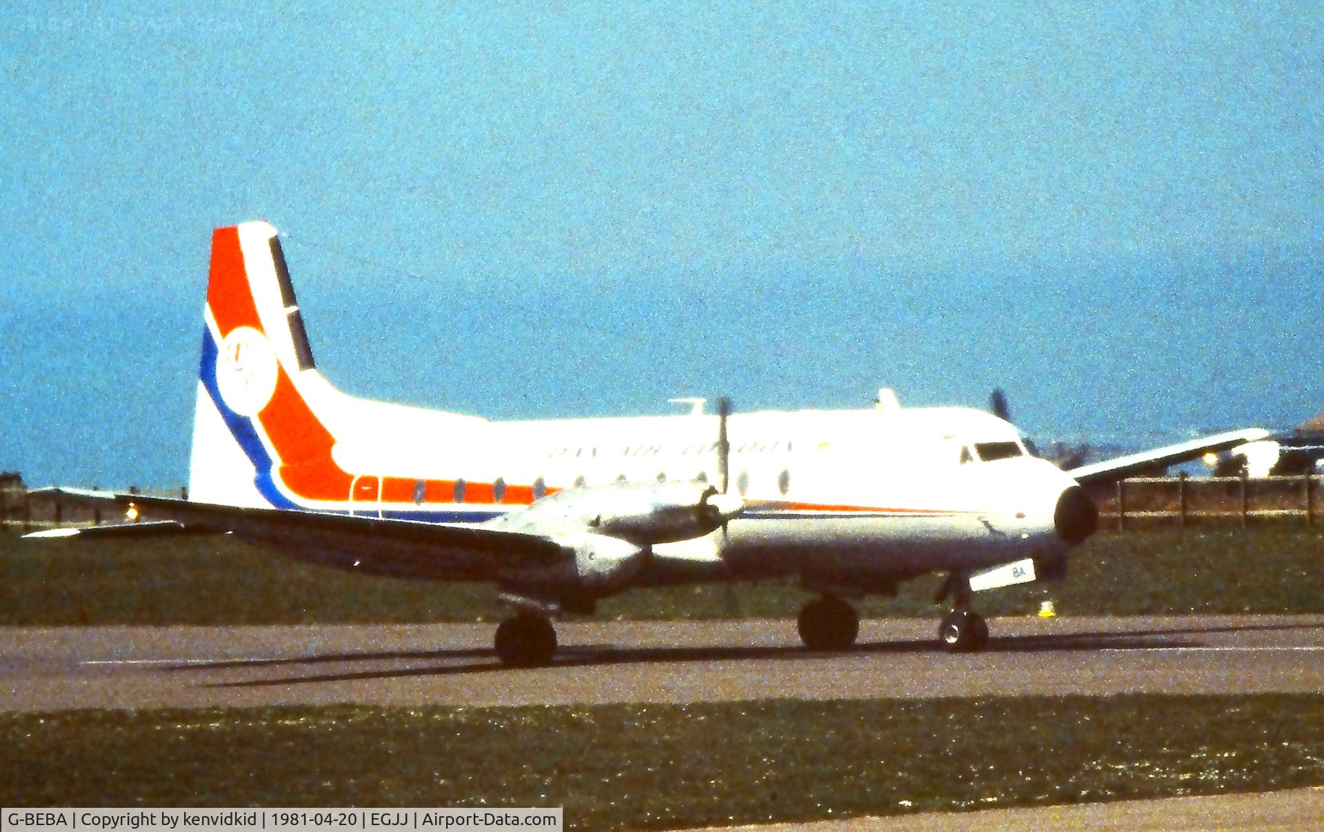 G-BEBA, 1967 Hawker Siddeley HS.748 Series 2A C/N 1613, At Jersey C.I.