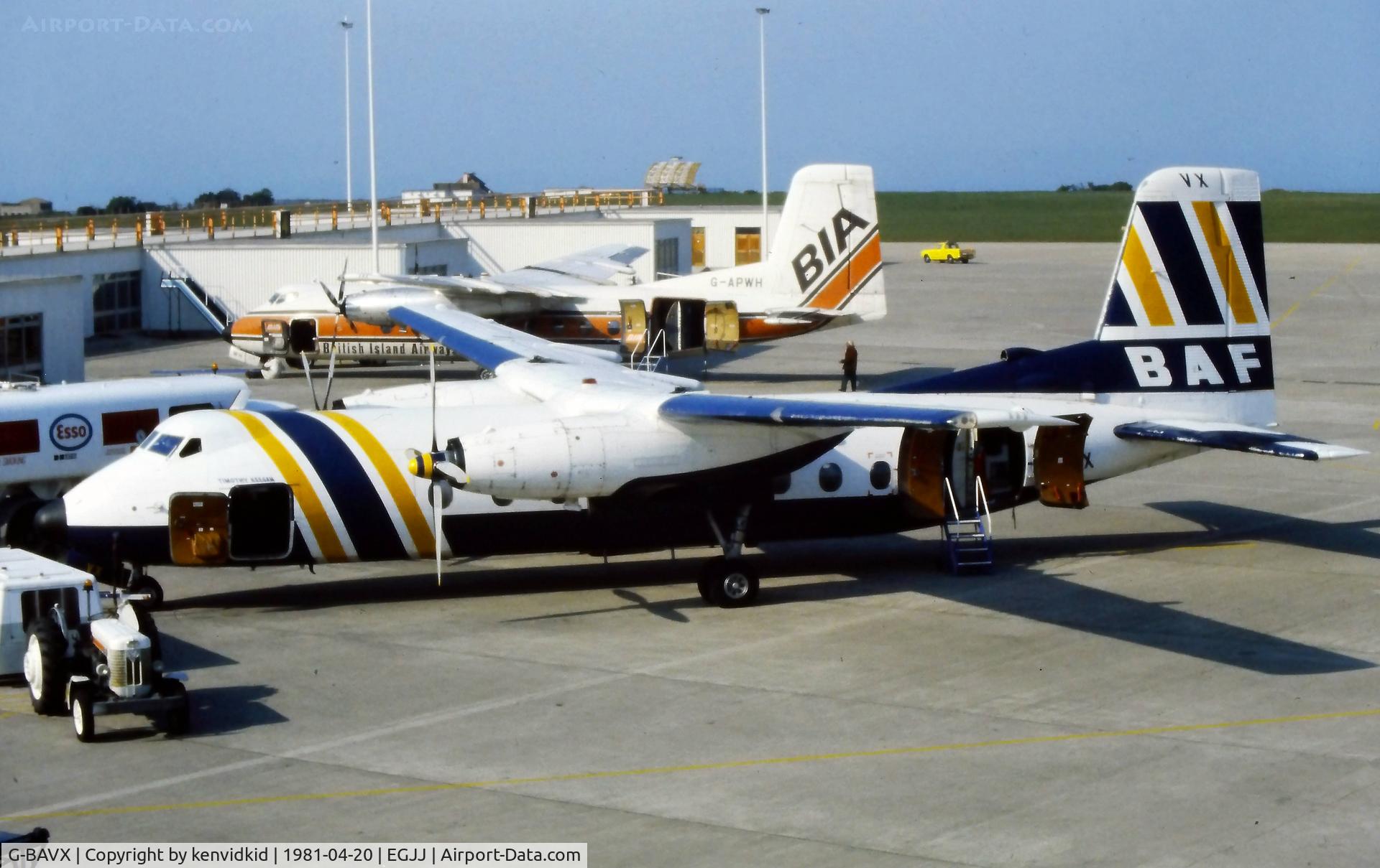 G-BAVX, 1967 Handley Page HPR-7 Herald 214 C/N 194, At Jersey C.I.