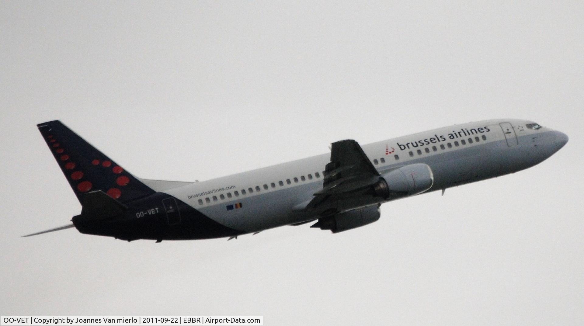 OO-VET, 1998 Boeing 737-4Q8 C/N 28202, T/O BRU 25R