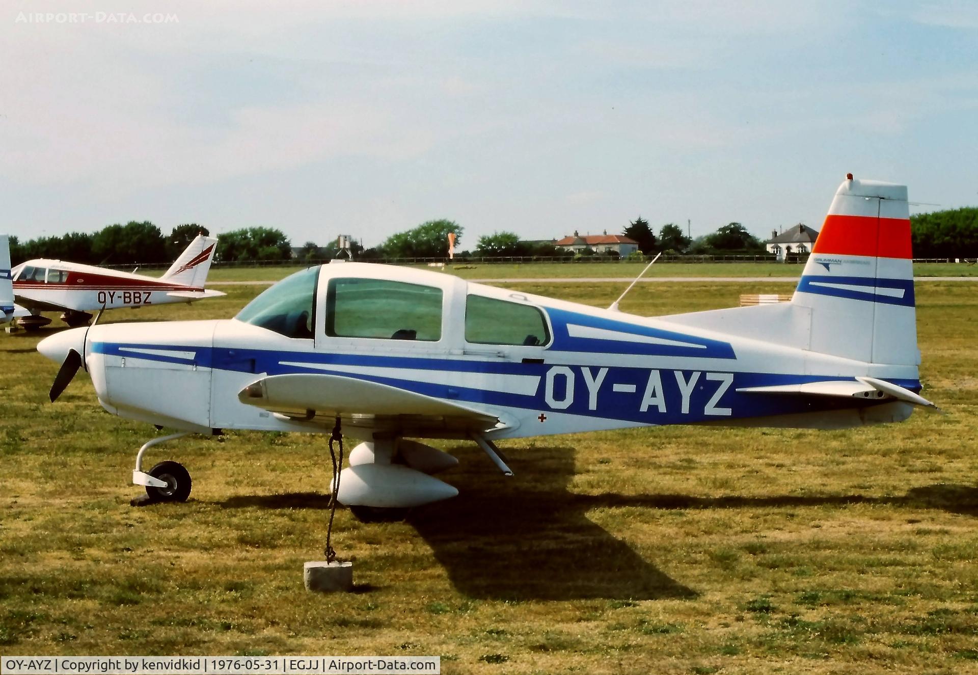 OY-AYZ, 1973 Grumman American AA-5 Traveler C/N AA5-0361, At Jersey C.I.