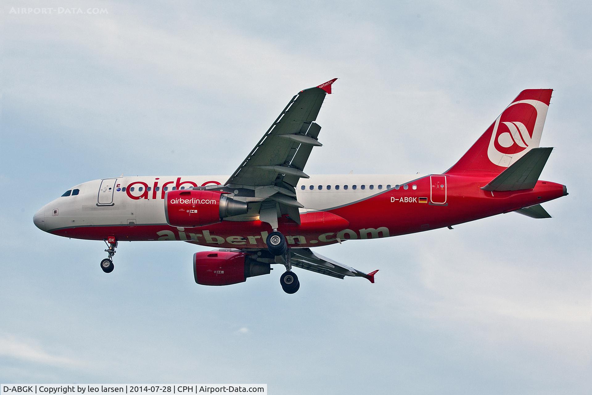 D-ABGK, 2008 Airbus A319-112 C/N 3447, Copenhagen 28.7.2014