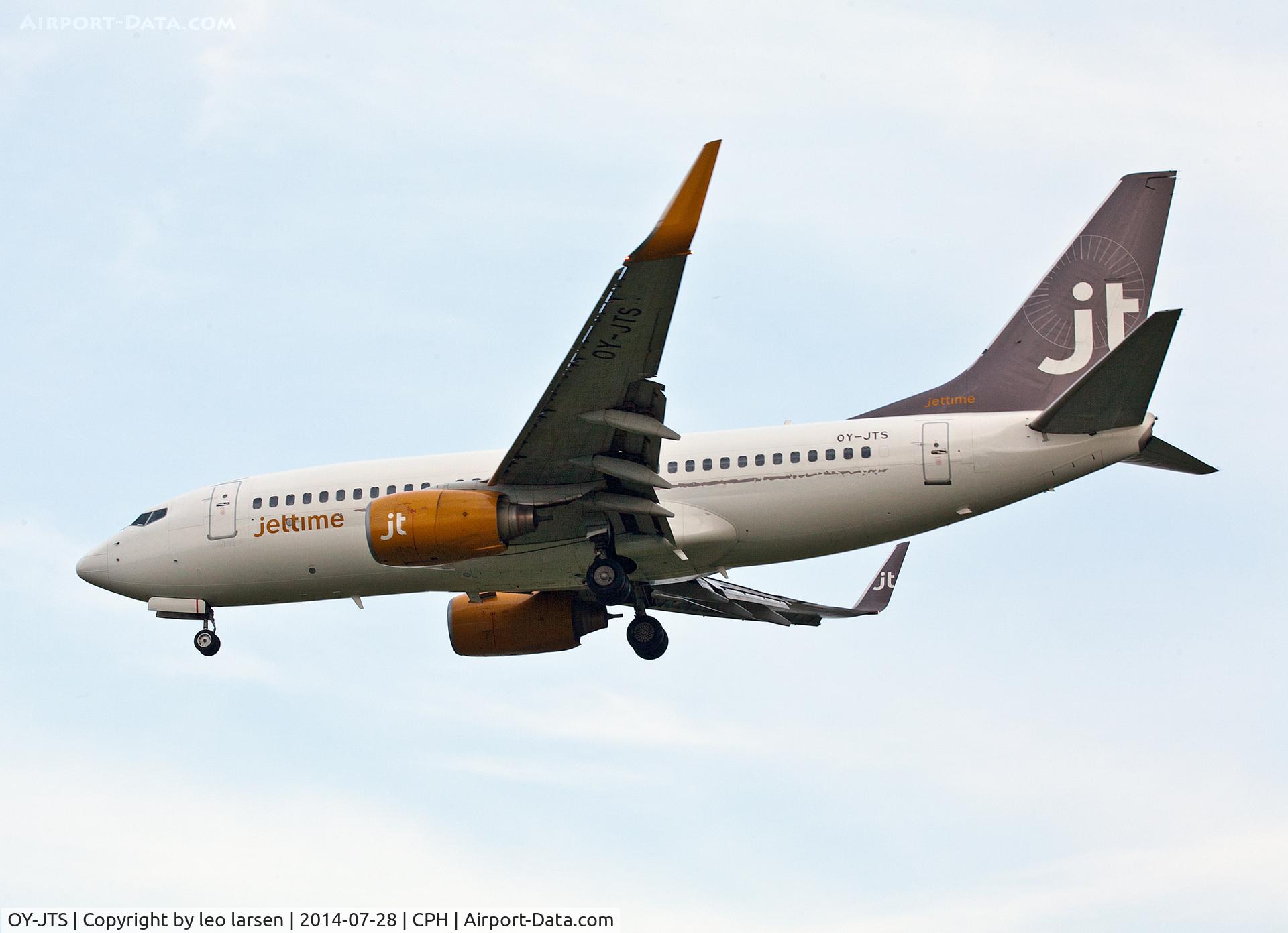 OY-JTS, 2003 Boeing 737-7K2 C/N 33465, Copenhagen 28.7.2014