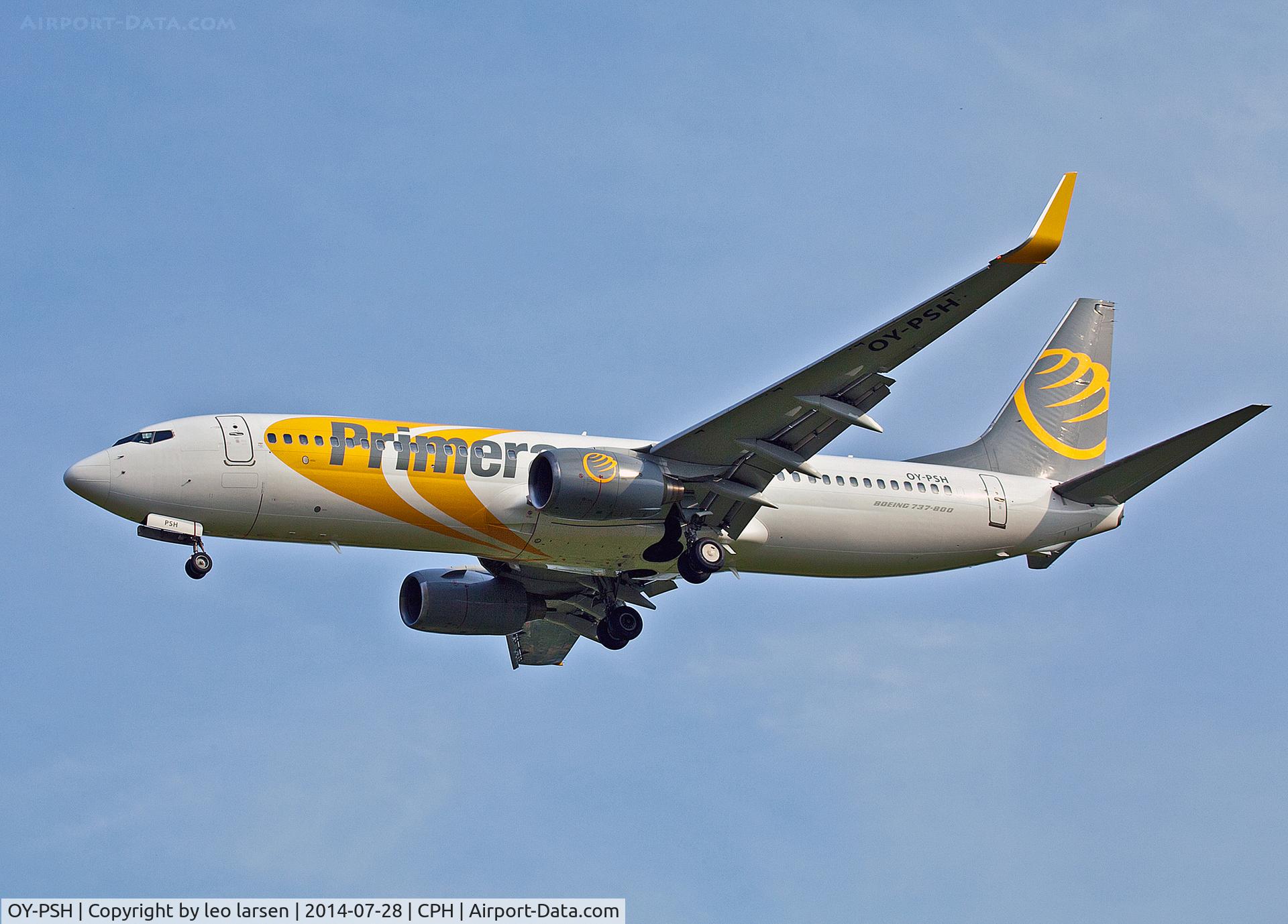 OY-PSH, 2005 Boeing 737-86N C/N 34247, Copenhagen 28.7.2014