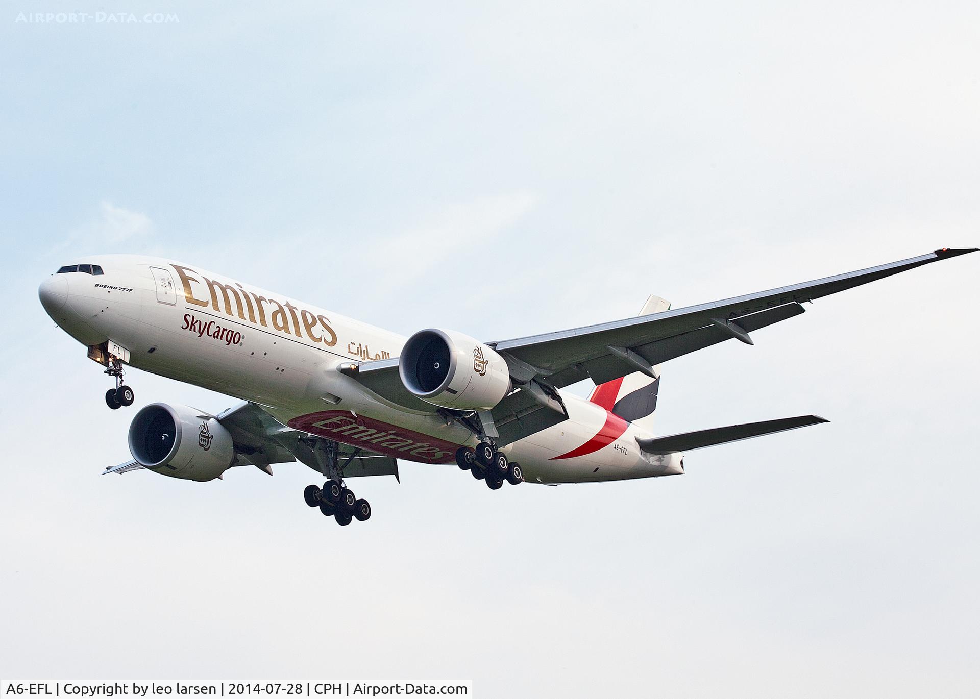 A6-EFL, 2013 Boeing 777-F1H C/N 42230, Copenhagen 28.7.2014