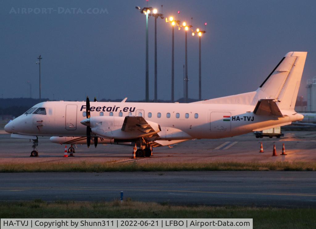 HA-TVJ, 1986 Saab 340A C/N 340A-066, Parked at the General Aviation area for the night...