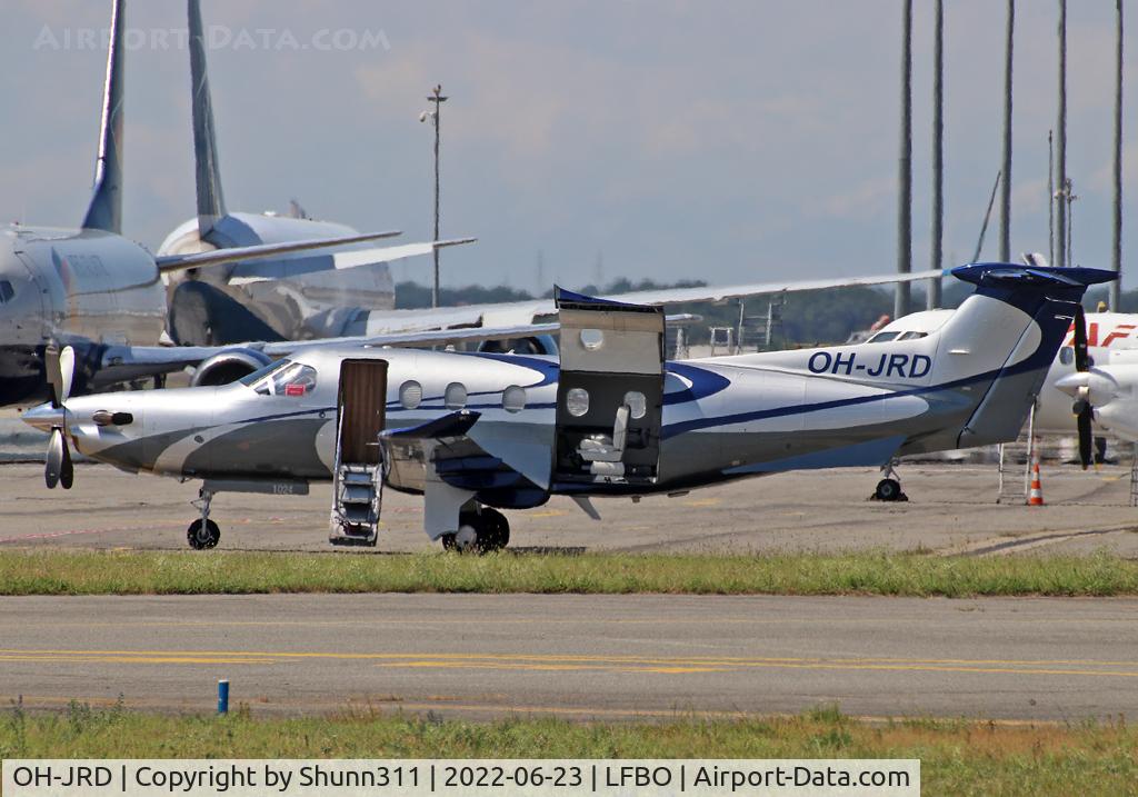 OH-JRD, 2008 Pilatus PC-12/47E C/N 1024, Parked at the General Aviation area...