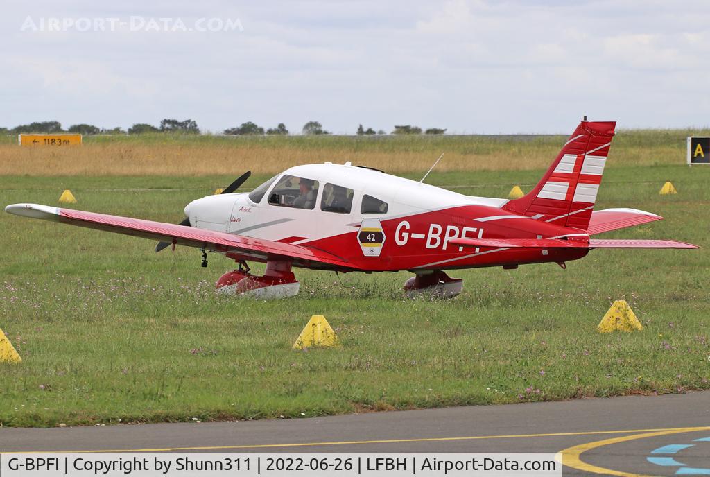 G-BPFI, 1979 Piper PA-28-181 Cherokee Archer II C/N 28-8090113, Parked in the grass...