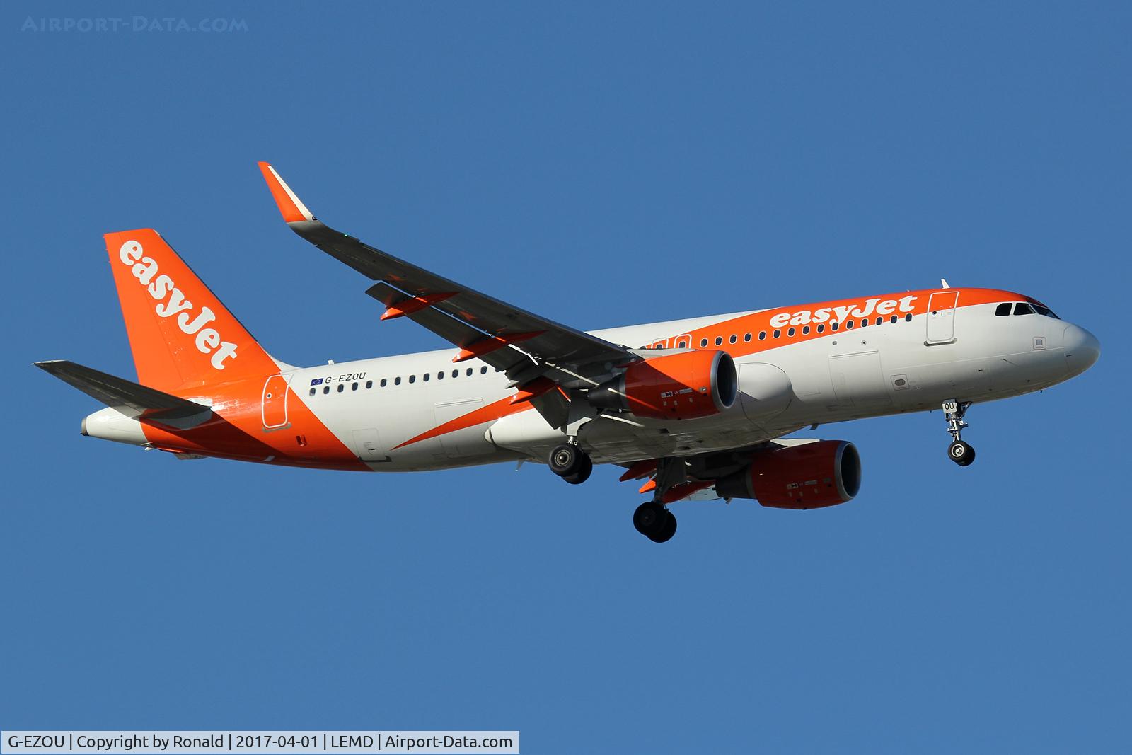 G-EZOU, 2015 Airbus A320-214 C/N 6754, at mad