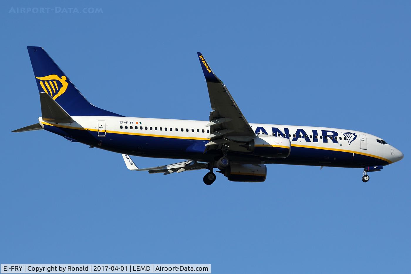 EI-FRY, 2016 Boeing 737-8AS C/N 44750, at mad
