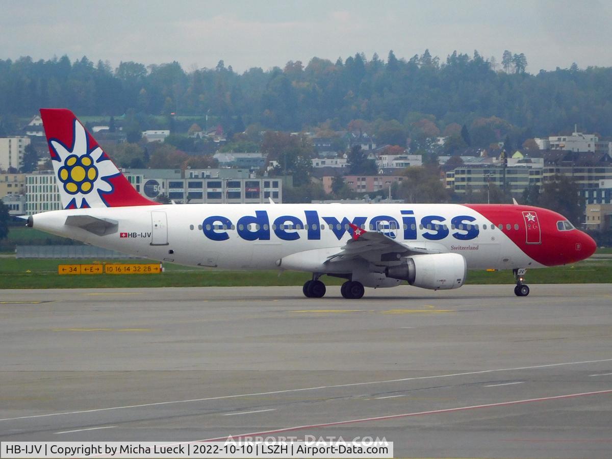 HB-IJV, 2003 Airbus A320-214 C/N 2024, At Zurich