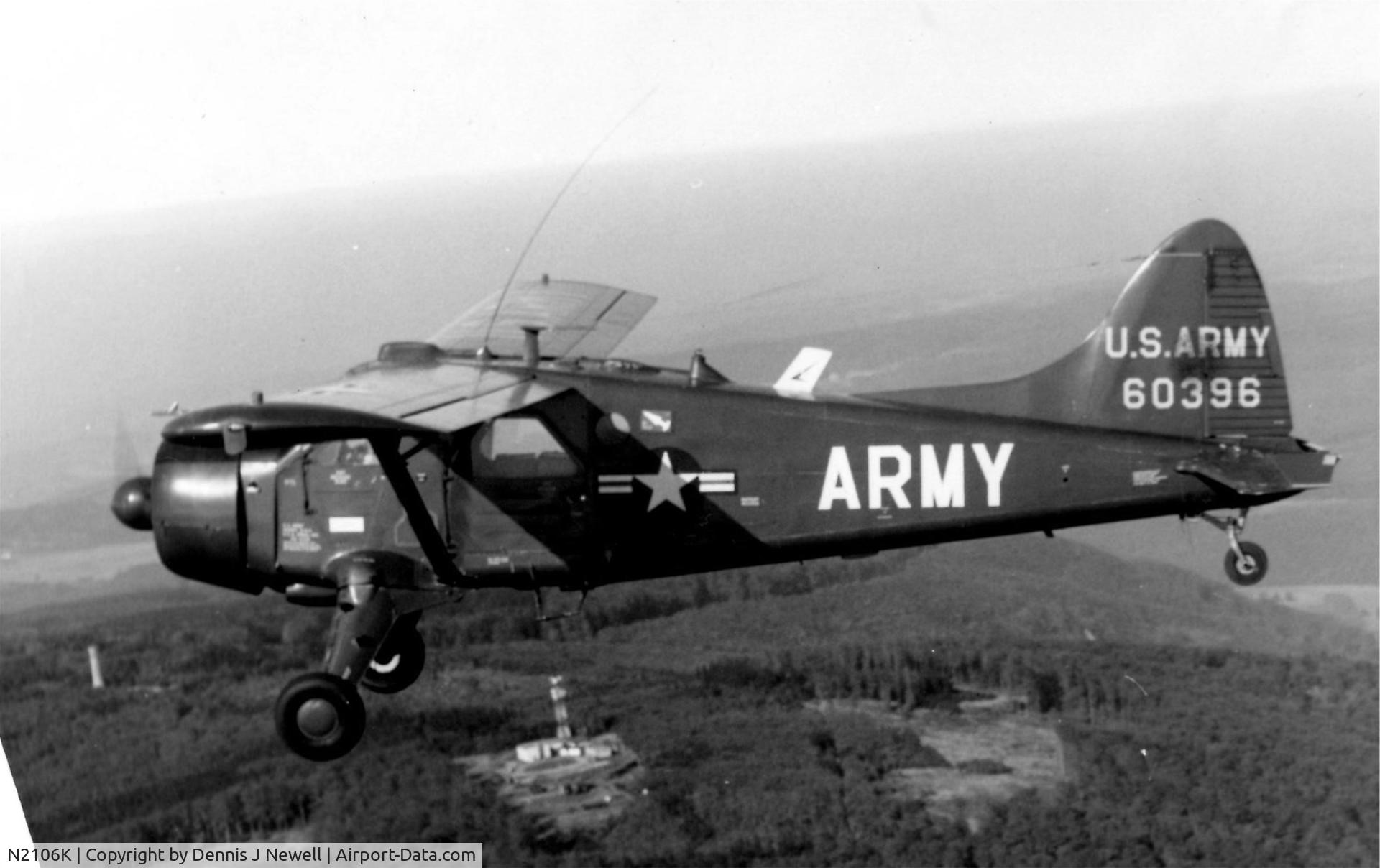 N2106K, 1956 De Havilland Canada U-6A Beaver C/N 1131, CN1131 56-0396 U-6A Sembach W. Germany 94th ADA Gp.
