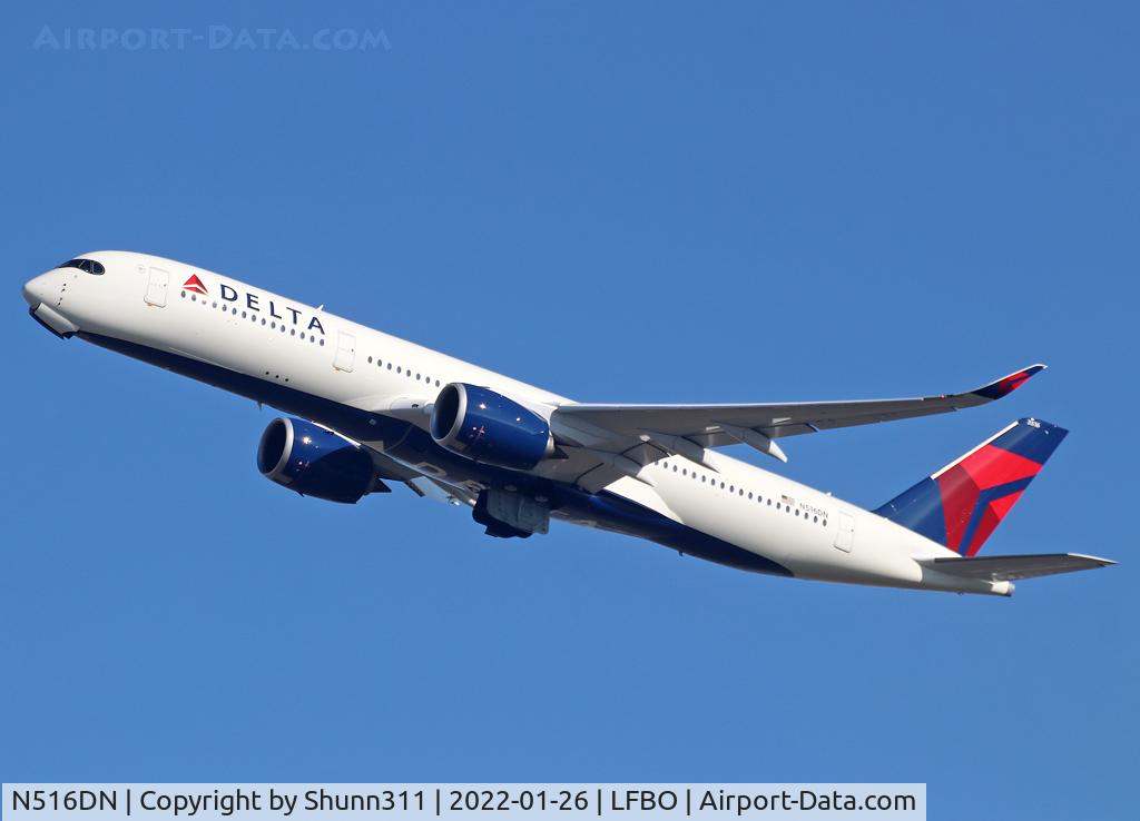 N516DN, Airbus A350-941 C/N 530, Delivery day...