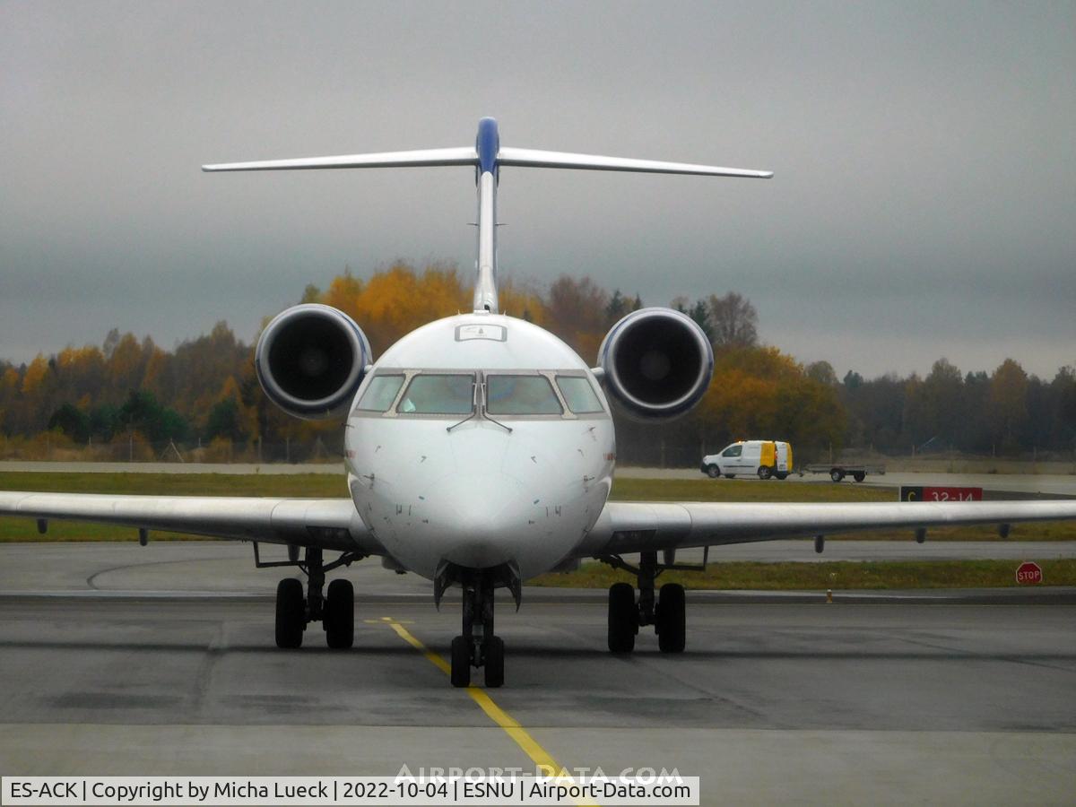 ES-ACK, 2009 Bombardier CRJ-900 (CL-600-2D24) C/N 15211, Arriving in Umeå