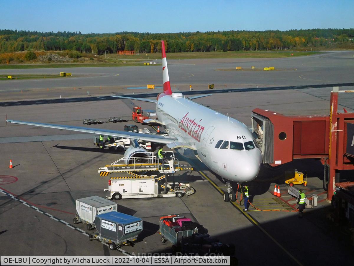 OE-LBU, 2001 Airbus A320-214 C/N 1478, At Arlanda