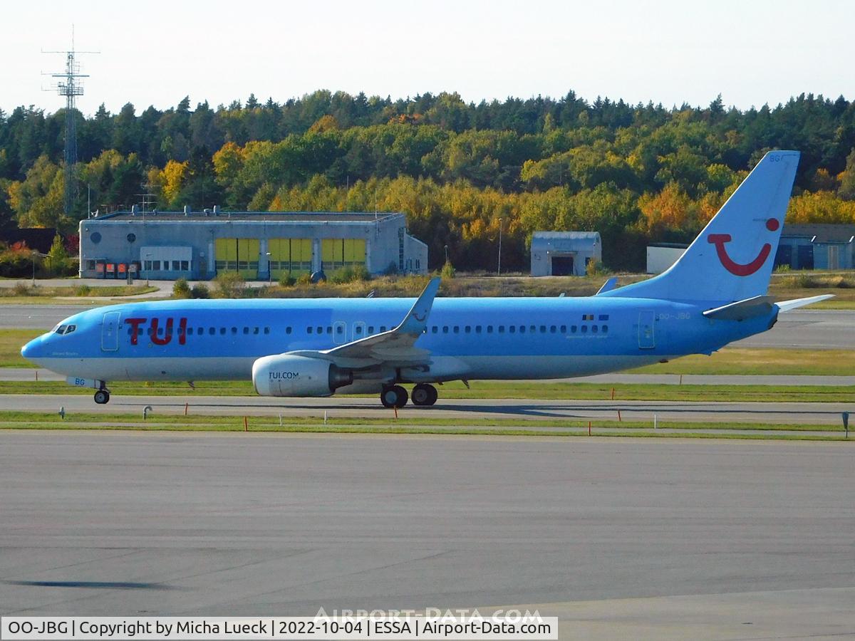 OO-JBG, 2008 Boeing 737-8K5 C/N 35142, At Arlanda