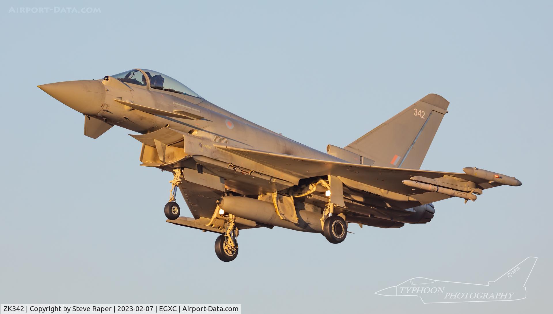 ZK342, 2012 Eurofighter EF-2000 Typhoon FGR4 C/N BS103/379, GLINTING IN THE LATE AFTERNOON SUN