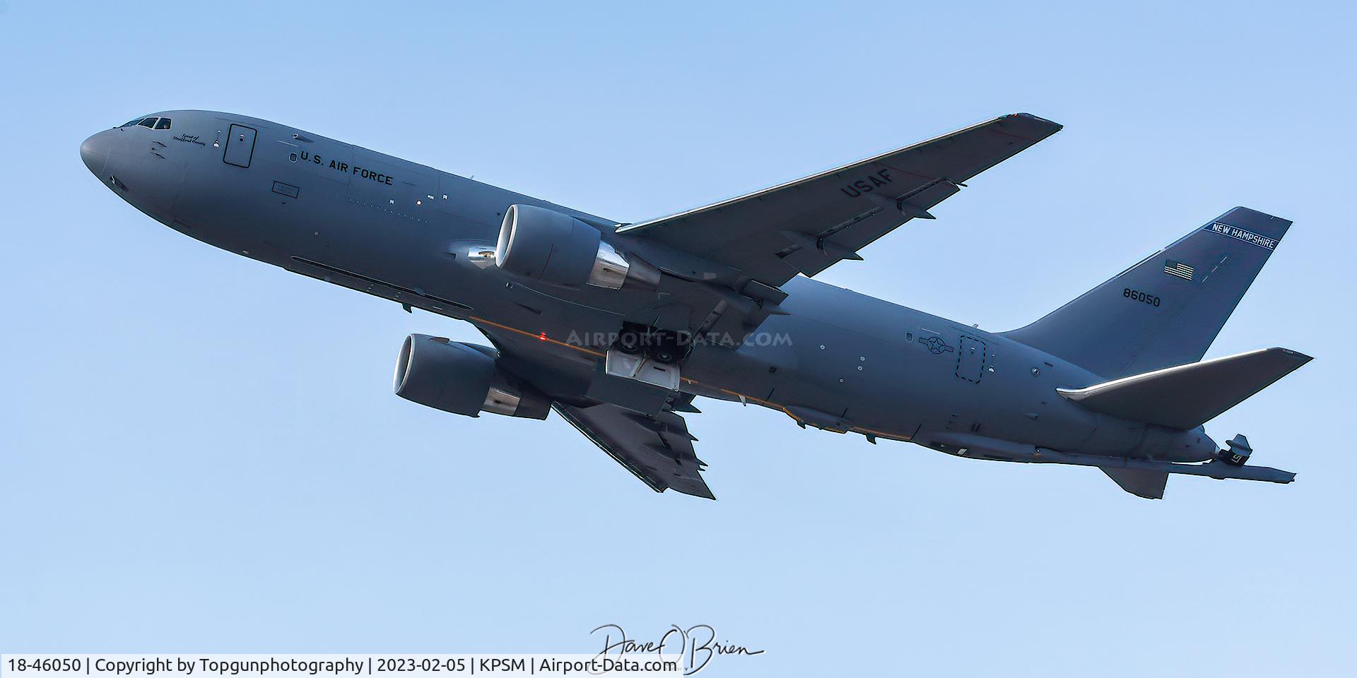 18-46050, 2018 Boeing KC-46A Pegasus (767-2LKC) C/N 34052, PACK82 off of RW16