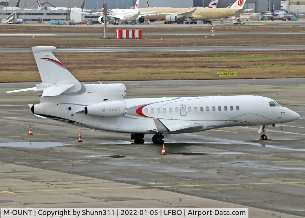 M-OUNT, 2012 Dassault Falcon 7X C/N 175, Parked at the General Aviation area...