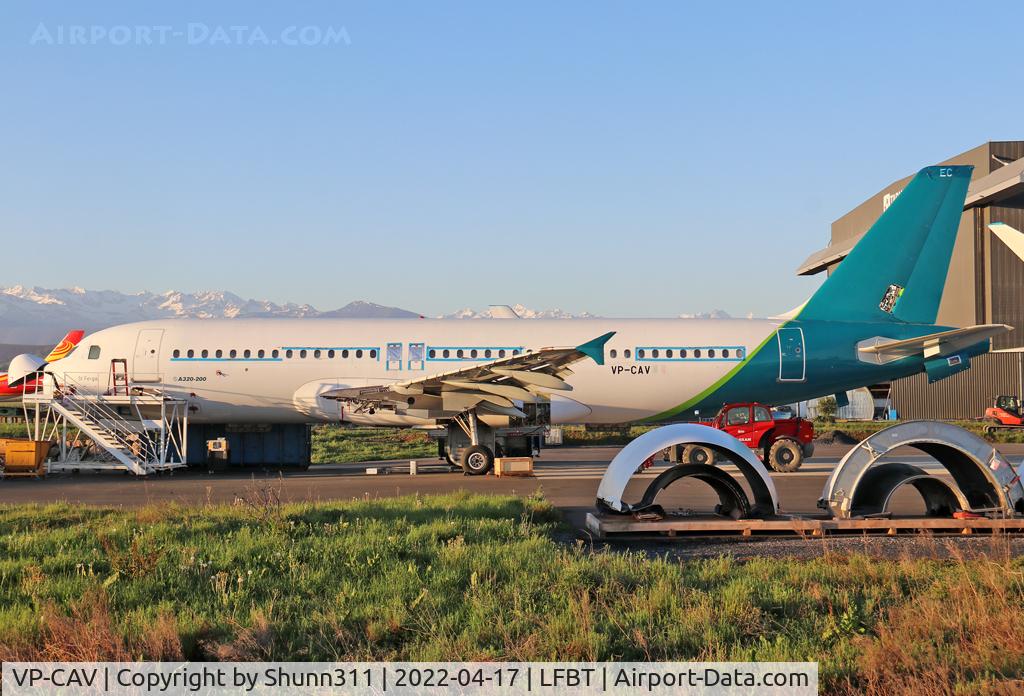 VP-CAV, 2004 Airbus A320-214 C/N 2217, Scrapping process engaged... Ex. Aer Lingus