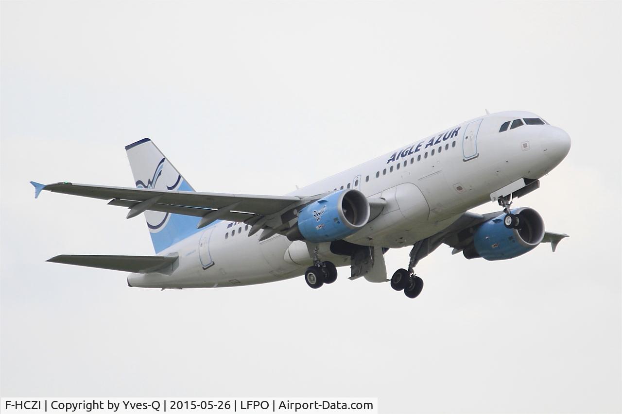 F-HCZI, 2010 Airbus A319-112 C/N 4268, Airbus A319-112, Take off rwy 08, Paris-Orly airport (LFPO-ORY)