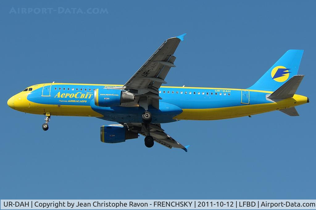 UR-DAH, 1996 Airbus A320-212 C/N 645, AeroSvit Ukrainian Airlines (broken up 2015)