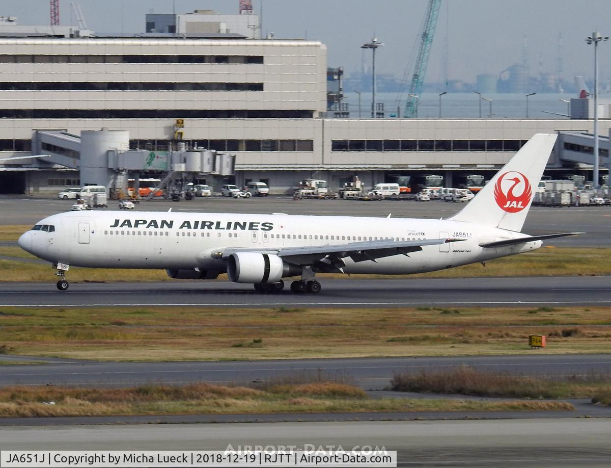 JA651J, 2010 Boeing 767-346/ER C/N 40363, At Haneda