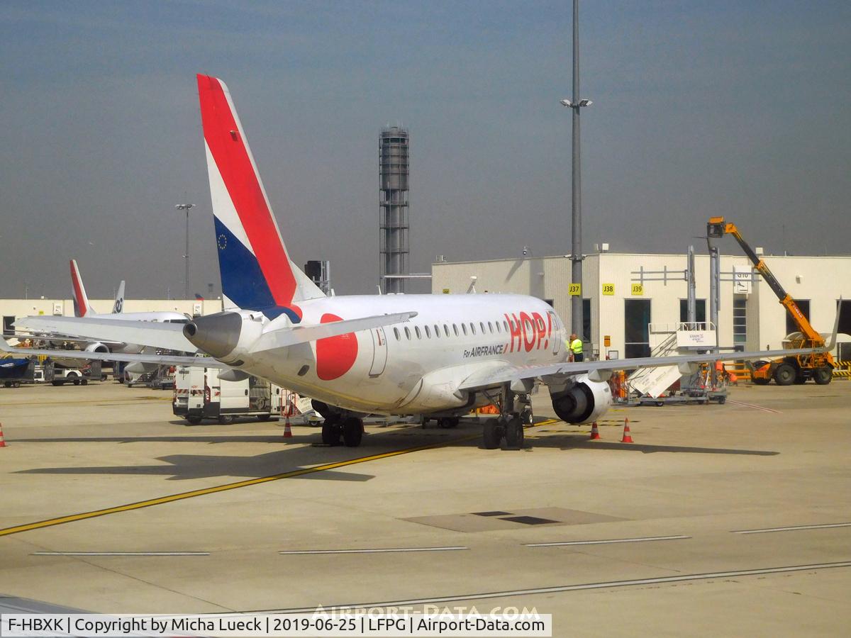 F-HBXK, 2004 Embraer 170LR (ERJ-170-100LR) C/N 17000008, At Charles de Gaulle
