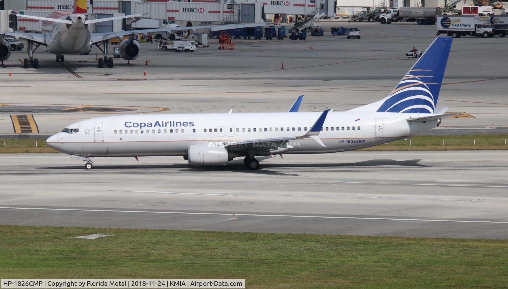 HP-1826CMP, 2012 Boeing 737-86N C/N 38031, Copa 737-800 zx
