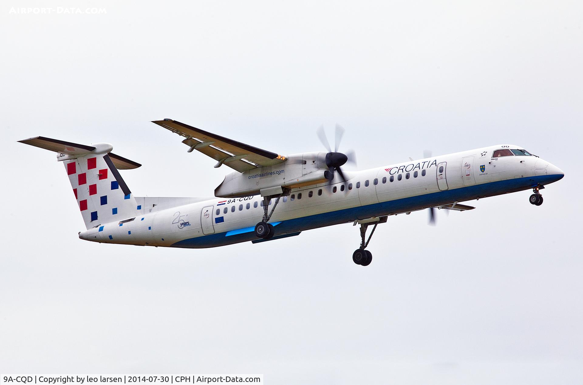 9A-CQD, 2009 De Havilland Canada DHC-8-402Q Dash 8 C/N 4260, Copenhagen 30.7.2014