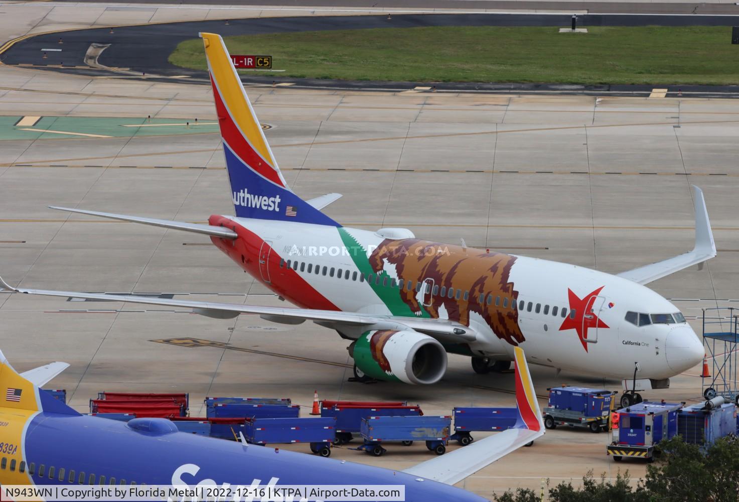 N943WN, 2010 Boeing 737-7H4 C/N 36913, TPA 2022