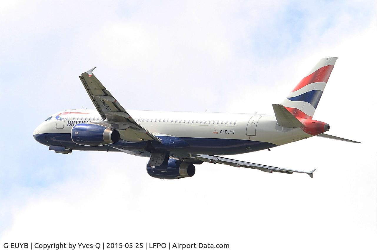 G-EUYB, 2008 Airbus A320-232 C/N 3703, Airbus A320-232, Climbing from rwy 24, Paris-Orly Airport (LFPO-ORY)