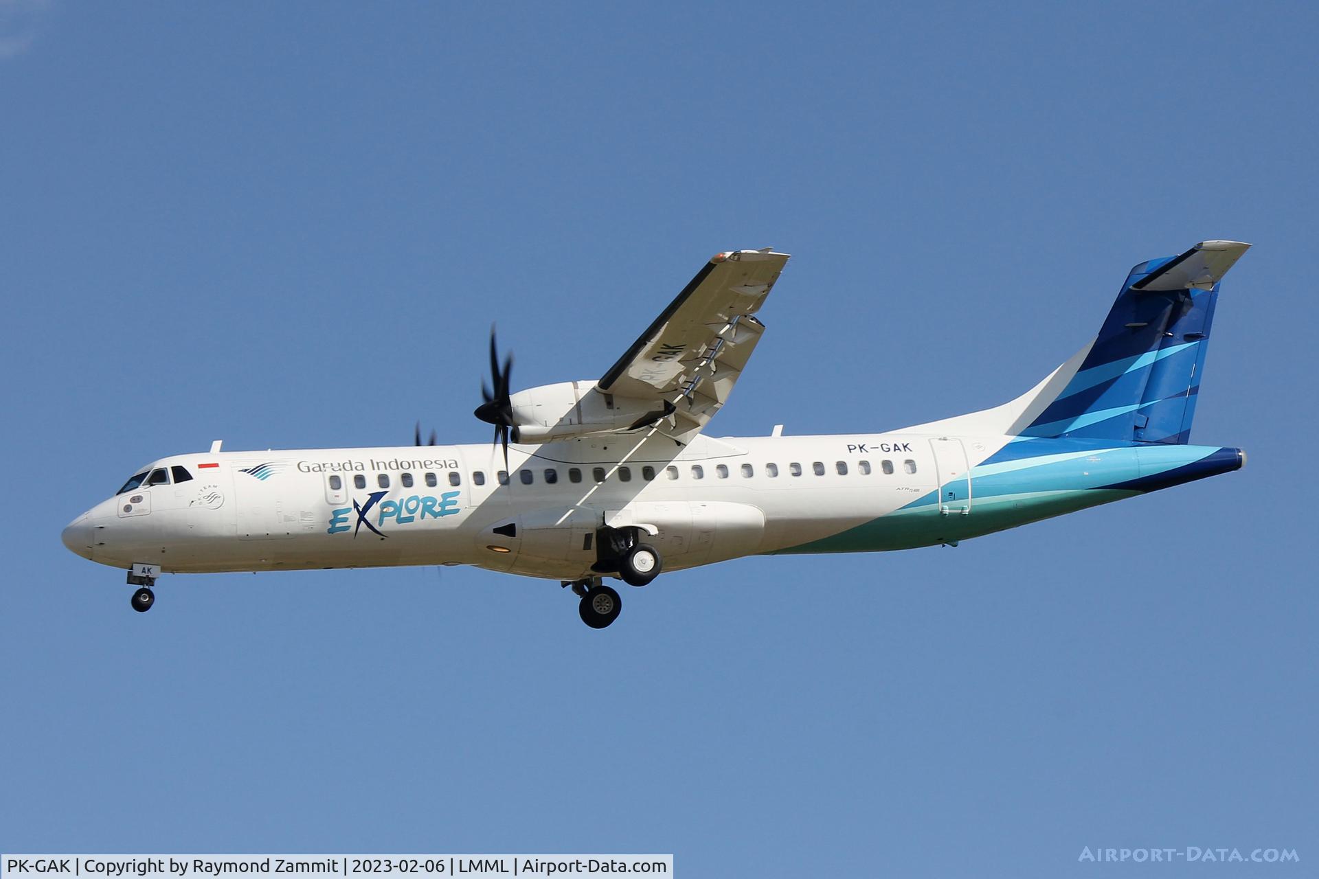 PK-GAK, ATR 72-600 (72-212A) C/N 1249, ATR-72 PK-GAK Garuda Indonesia