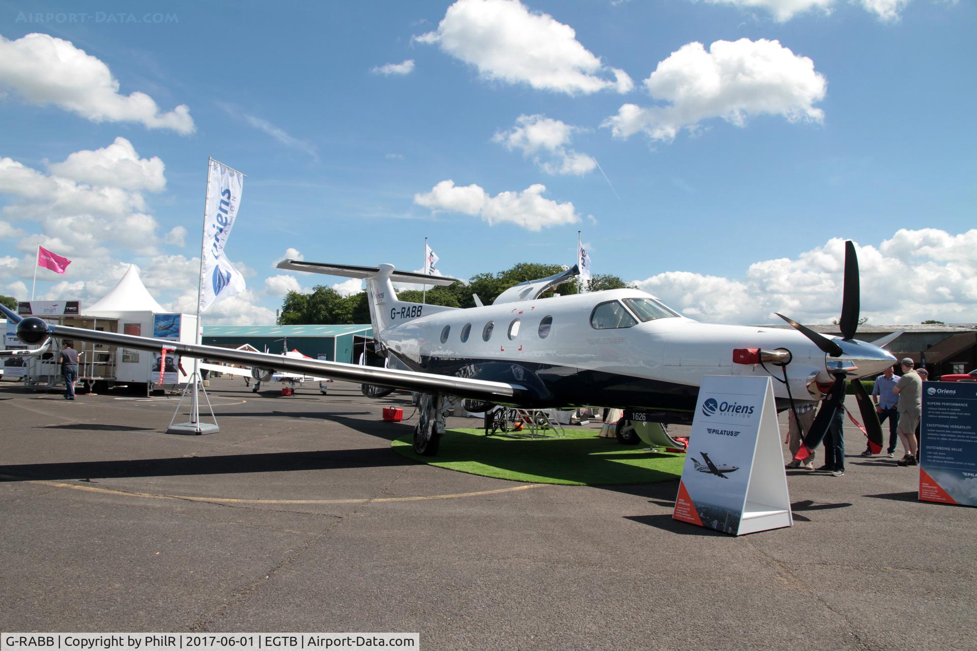 G-RABB, 2016 Pilatus PC-12/47E C/N 1626, G-RABB 2016 Pilatus PC-12 47E Air Expo Booker