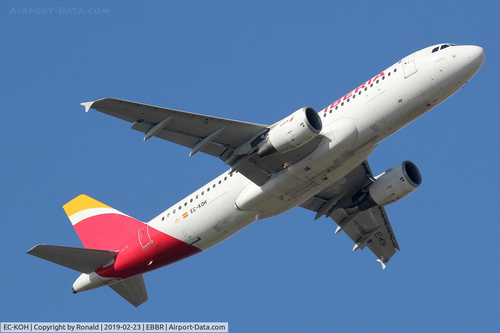 EC-KOH, 2004 Airbus A320-214 C/N 2248, at bru
