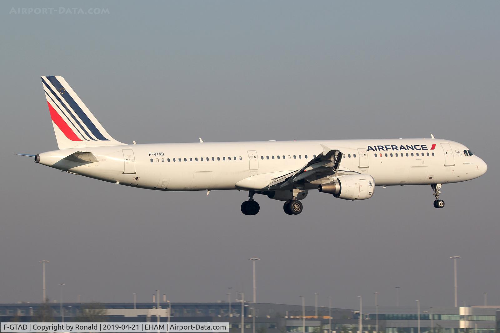 F-GTAD, 1998 Airbus A321-211 C/N 0777, at spl