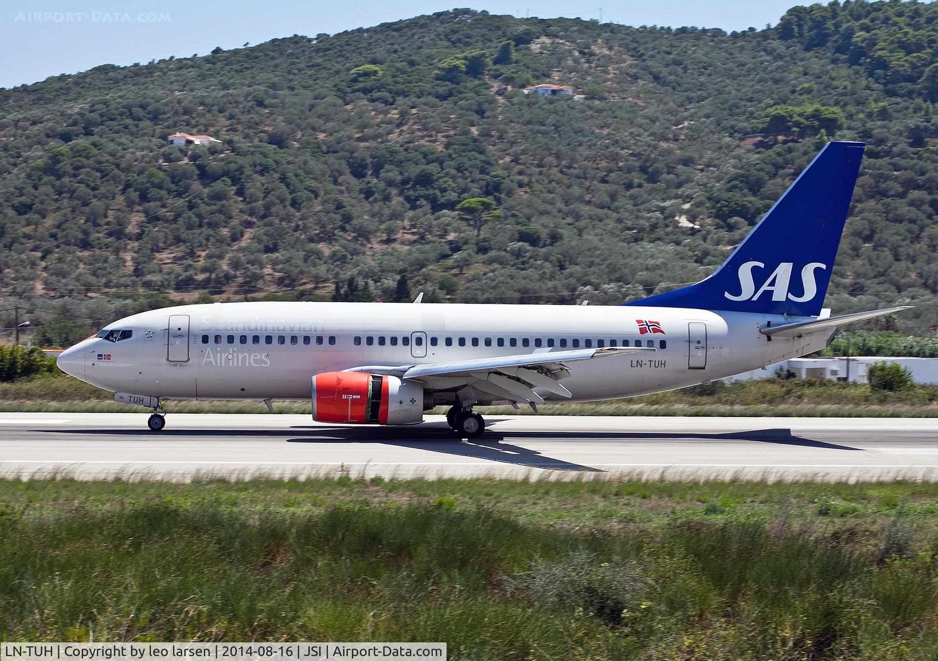 LN-TUH, 1999 Boeing 737-705 C/N 29093, Skiathos 16.8.2014