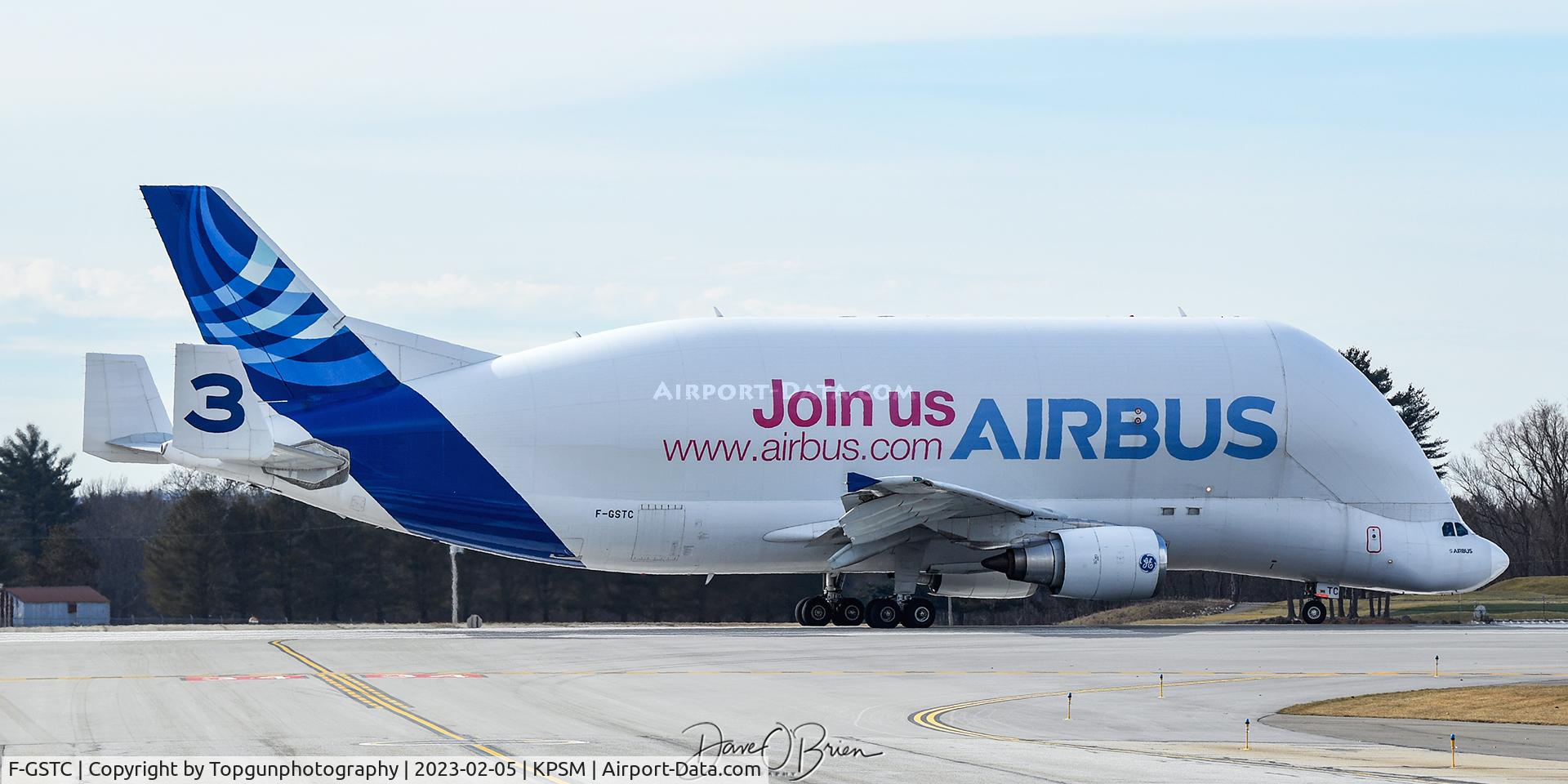 F-GSTC, 1997 Airbus A300B4-608ST Super Transporter C/N 765, Revving up the engines for departure.