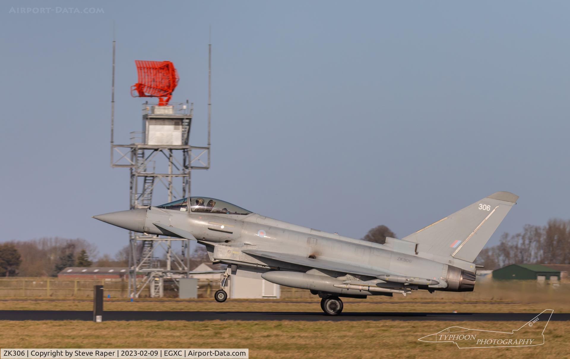 ZK306, 2009 Eurofighter EF-2000 Typhoon FGR4 C/N BS057/218, rwy25 RAF Coningsby