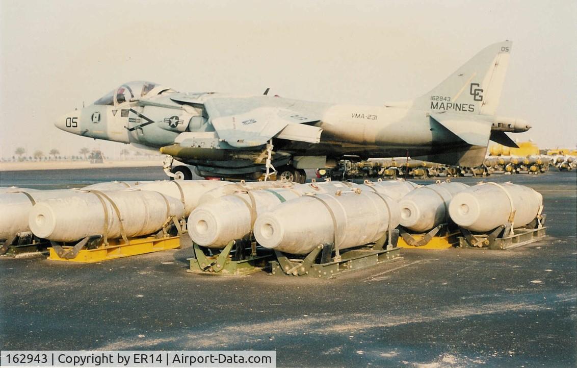 162943, McDonnell Douglas AV-8B Harrier II C/N 512068/55, Feb 1991 Saudi Arabia