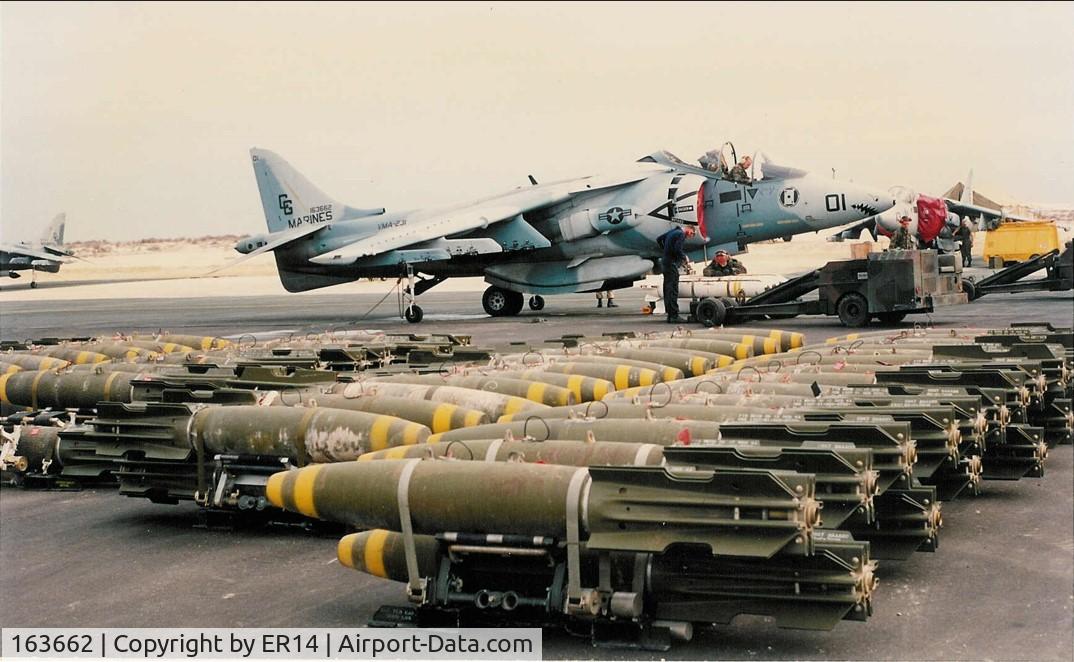 163662, McDonnell Douglas AV-8B Harrier II C/N 137, Feb 1991 Saudi Arabia