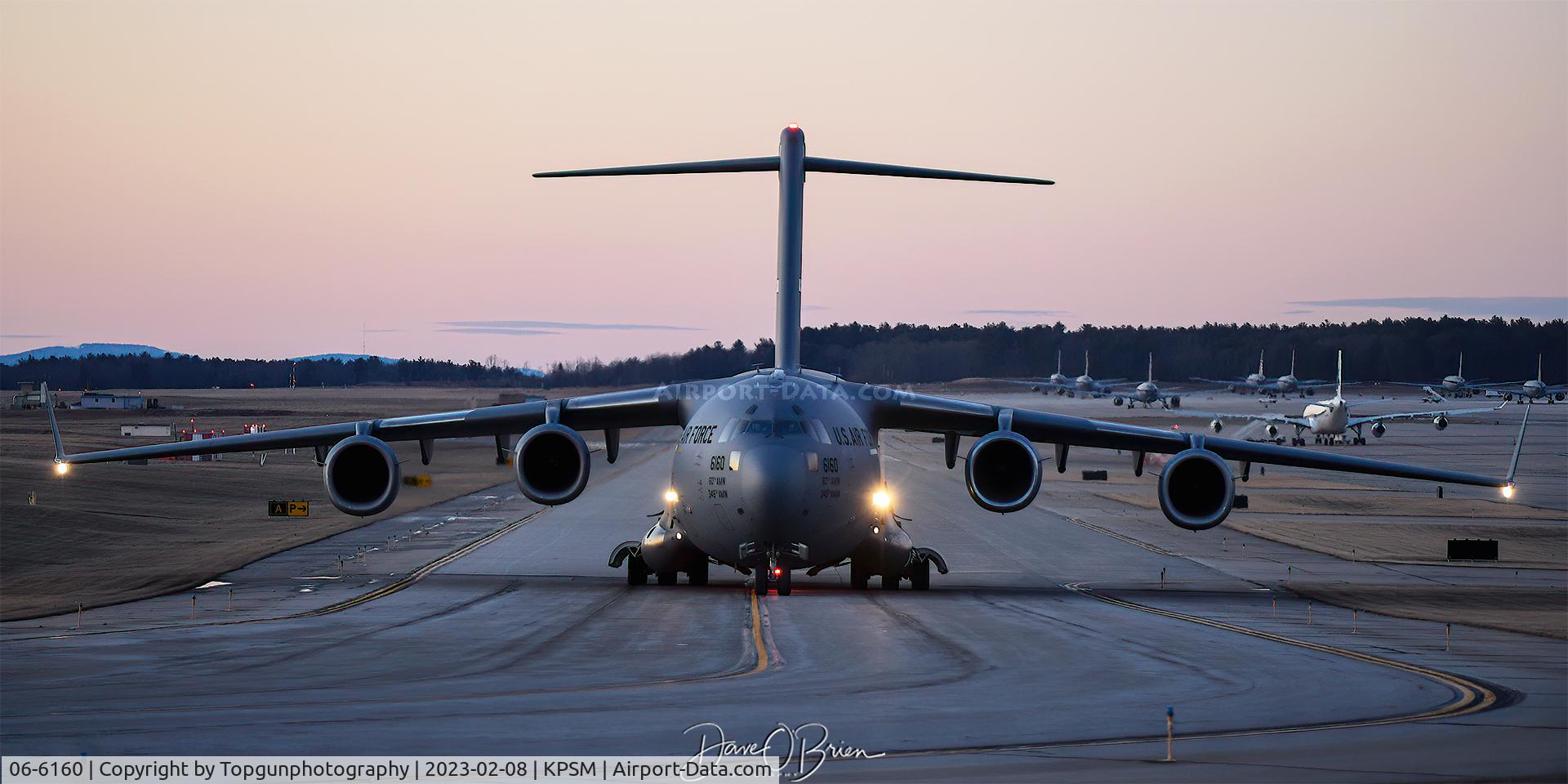 06-6160, 2006 Boeing C-17A Globemaster III C/N P-160, Full tank and off to Travis AFB to head home.